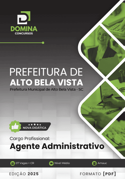 Apostila Agente Administrativo Alto Bela Vista SC 2025