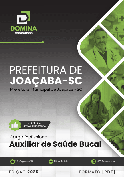 Apostila Auxiliar de Saúde Bucal Joaçaba SC 2025