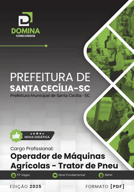 Apostila Operador de Máquinas Agrícolas Santa Cecília SC 2025