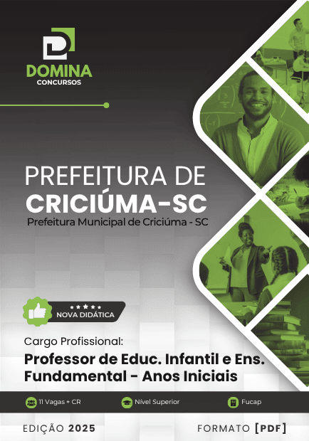 Apostila Professor de Anos Iniciais Criciúma SC 2025