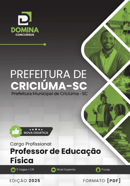 Apostila Professor de Educação Física Criciúma SC 2025