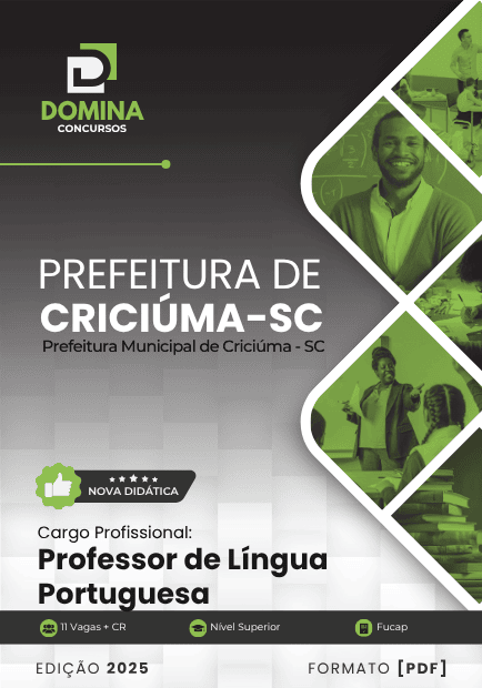 Apostila Professor de Português Criciúma SC 2025